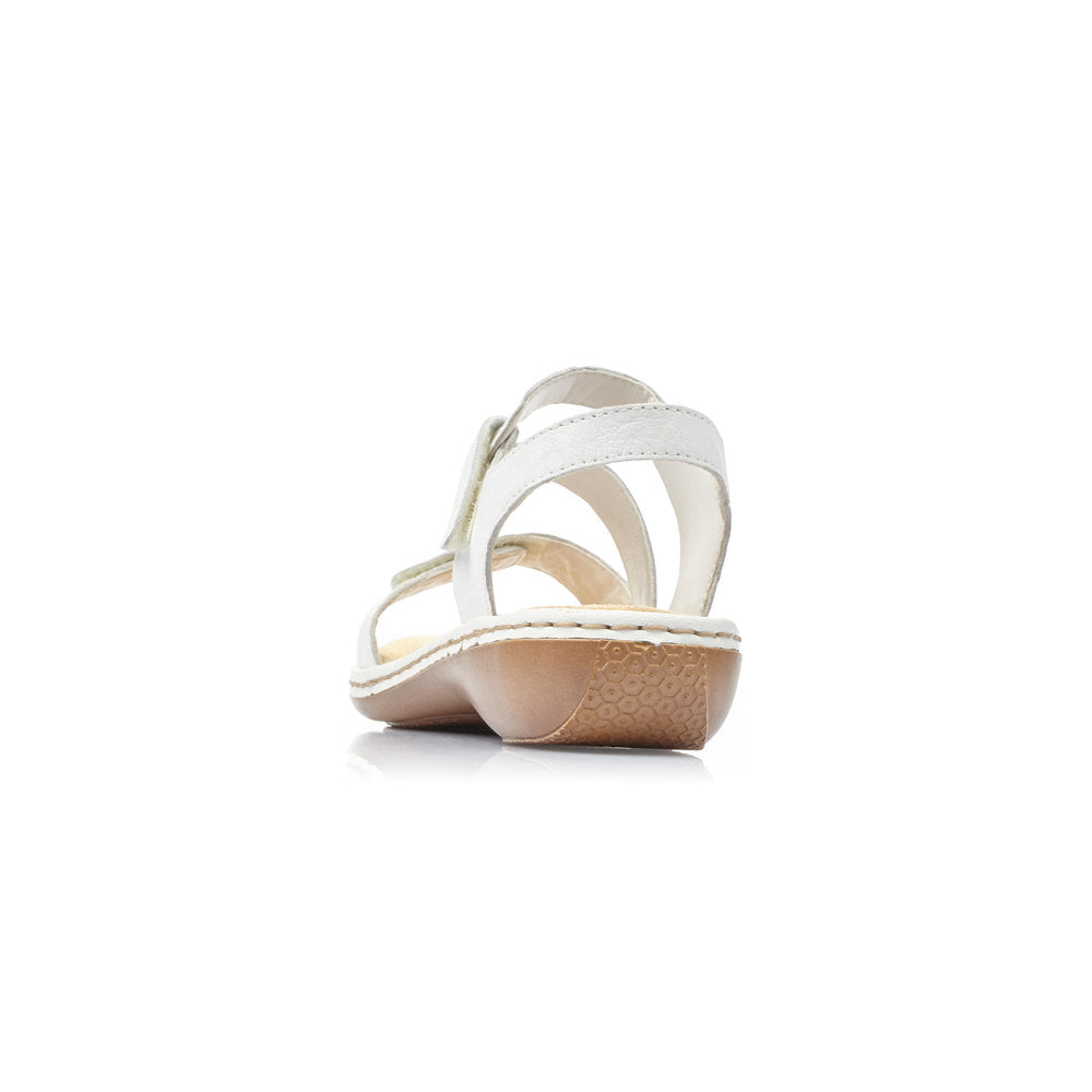 Rieker 659C7-80 White Sandals
