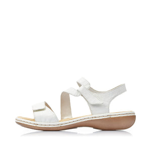 Rieker 659C7-80 White Sandals