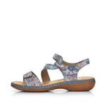 Load image into Gallery viewer, Rieker 659C7-90 Floral Sandals
