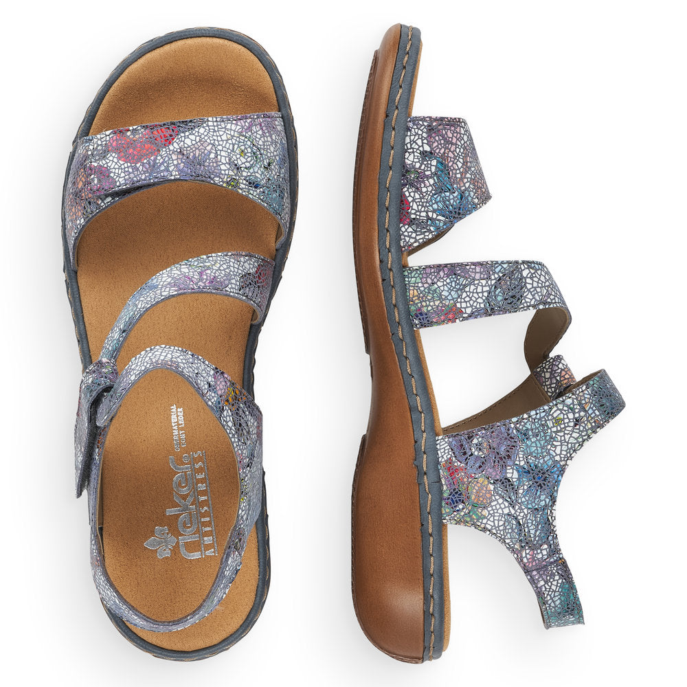 Rieker 659C7-90 Floral Sandals