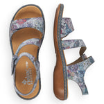 Load image into Gallery viewer, Rieker 659C7-90 Floral Sandals
