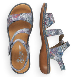 Rieker 659C7-90 Floral Sandals