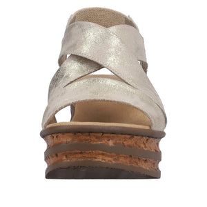 Rieker 68160-62 Dress Wedge Sandals