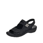 Load image into Gallery viewer, Remonte D7647-01 Black Sandals
