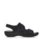 Load image into Gallery viewer, Remonte D7647-01 Black Sandals
