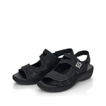 Load image into Gallery viewer, Remonte D7647-01 Black Sandals
