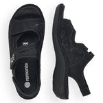 Load image into Gallery viewer, Remonte D7647-01 Black Sandals
