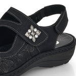Load image into Gallery viewer, Remonte D7647-01 Black Sandals
