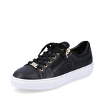 Load image into Gallery viewer, Rieker L59L1-01 Dress Black Sneakers
