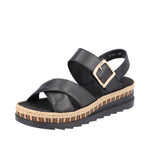 Load image into Gallery viewer, Rieker V7951-00 Wedge Sandals
